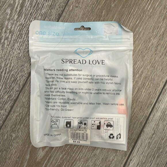 NEW But Opened Spread Love Snowman Face Mask - Picture 5 of 7